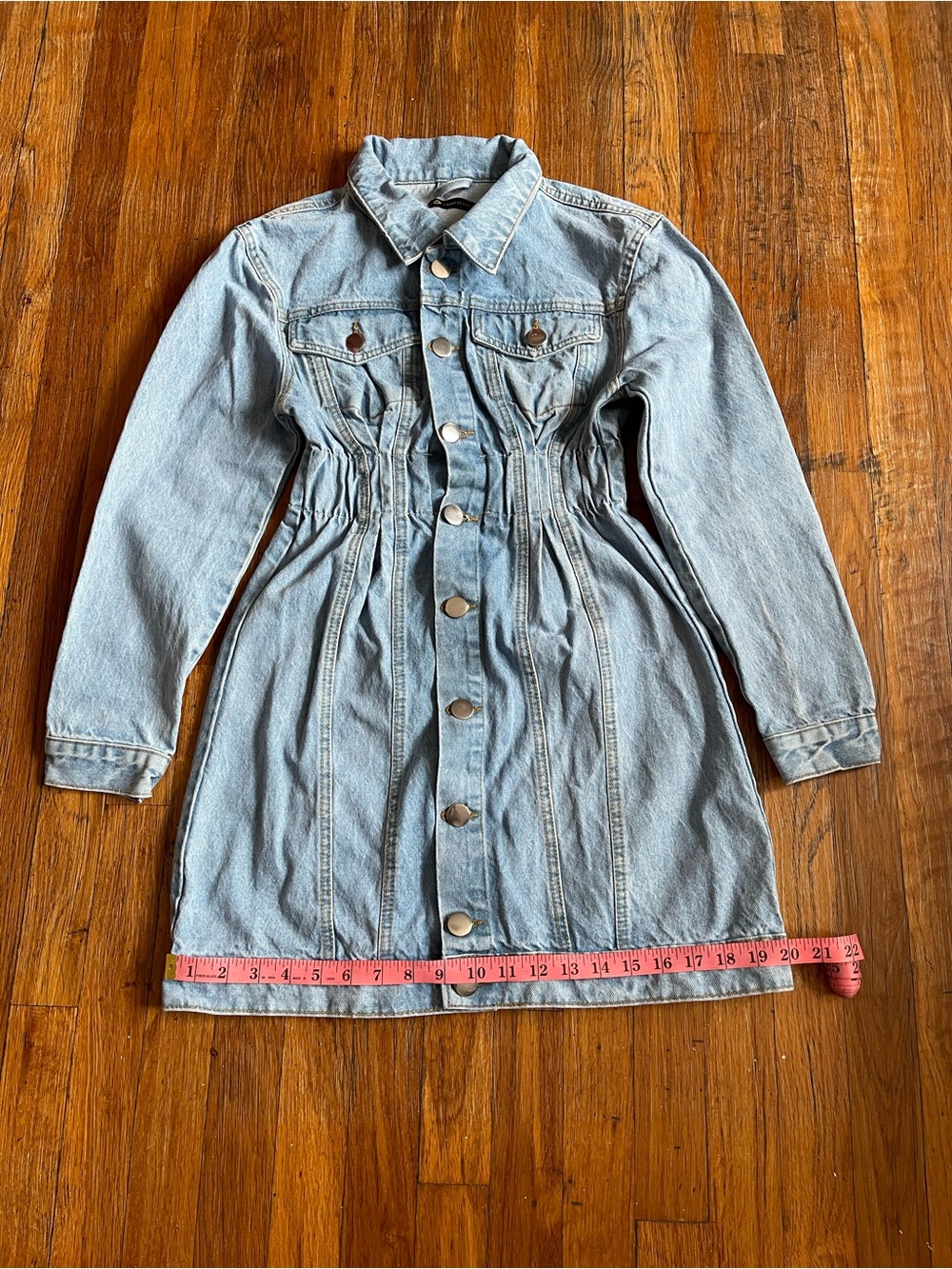 I Saw It First Light Wash Denim Dress - Picture 10 of 14